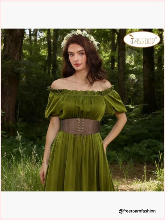 Wide Elastic Corset Waist Belt Lace-up Waspie Suede Belts for Dress main image 7